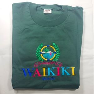 Vintage Waikiki Hawaii Diamond Head Beach Single Stitch T Shirt Sz. L